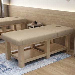 Table de massage pliante pour salon de beauté, cadre en bois moderne réglable en hauteur, prix d'usine - Product Image 4