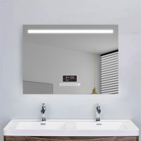 Miroir d'affichage Bluetooth haut de gamme avec éclairage frontal et inférieur
