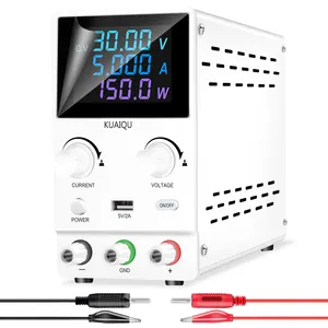 KUAIQU SPPS-B305D Programable Dc Power Supply 30V 5A White Variable Power Supply Dc Digital Coding Adjustment Production Line