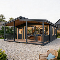 Maison mobile facile à installer, Tiny House de 20 pieds, conteneur extensible avec chambre, cuisine, salon, design minimaliste préfabriqué