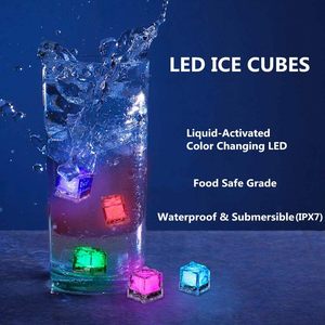Light up Ice <b>Cube</b> Blue LED Ice <b>Cubes</b> for Drinks Flashing Water <b>Activated</b> Bar Club Wedding Party Decor Ice <b>Cube</b> - Product Image 5