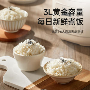 Chigo Electric <b>Rice</b> <b>Cooker</b> 3L Non-Stick Inner Pot Touch Screen Automatic Cooking Timer Function Soup Making - Product Image 6