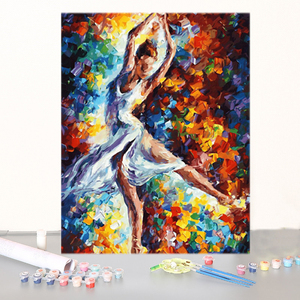 Top qualité danseurs <span class=keywords><strong>peinture</strong></span> par numéros cadre décoration de <span class=keywords><strong>la</strong></span> maison coloré Portrait <span class=keywords><strong>peinture</strong></span> à l'huile bricolage toile <span class=keywords><strong>peinture</strong></span> par numéros - Product Image 2