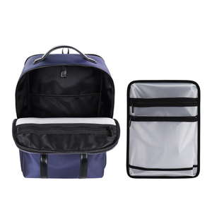 The Huntingtin Minimalist Nylon Backpack Solid Navy Blue Softback Durable Zipper Hasp Closure Unisex Daily Use - Product Image 5