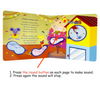 LELEYU-Libro de canciones para niños, libro de botón Pushi parlante, personalizado, programable, regalos de aprendizaje