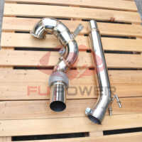 Nouveau Downpipe à haut débit en acier inoxydable Fupower pour VW Golf 8 GTI/Cupra Leon/Skoda Octavia VRS 2.0TSI EA888 2021 JSH 100% testé