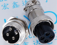 Connecteur Électrique GX16 OD 16 MM pour Câble d'Alimentation Aéronautique, Prise Mâle/Femelle à 2/3/4/5/6/7/8/9/10 Broches, Paire de Connecteurs