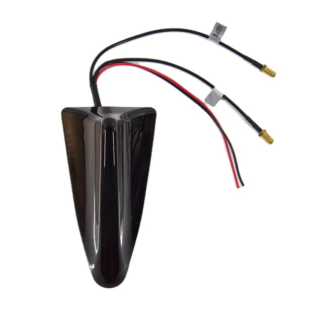 Shark Fin Outdoor SMA Connector Car Navigation GPS GSM FM AM TV Antenna with Screw Mount Plastic for Car