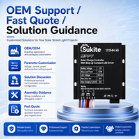 Contrôleur solaire MPPT Boost 12120 12V 120W 20A Sukite Stable pour éclairage public à énergie solaire avec capteur