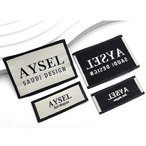 Tùy Chỉnh Mật Độ Cao 3D Logo Tag Sắt Trên Nhiệt Báo Chí Satin Kích Thước Chăm Sóc Cổ May May Nhãn Dệt Chăm Sóc Nhãn Cho Quần Áo - Product Image 1