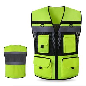 Gilet de sécurité haute visibilité Gilet de travail réfléchissant orange pour vêtements de travail de <span class=keywords><strong>superviseur</strong></span> de construction <span class=keywords><strong>d</strong></span>'<span class=keywords><strong>entrepôt</strong></span> - Product Image 1