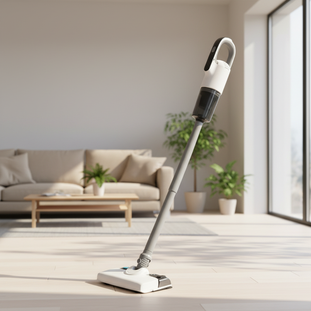 Cordless Stick Vacuum Cleaner 1.2kg Strong Suction Rechargeable Lightweight Bagless Easy Empty 0.4L Dust Cup Household