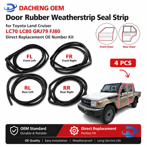 ยางขอบประตู DACHENG OEM สำหรับรถยนต์แลนด์ครุยเซอร์ LC70/LC80/GRJ79/FJ80 - อะไหล่ทดแทนตรงรุ่น ตัดและเชื่อมด้วย 3M - Product Image 1