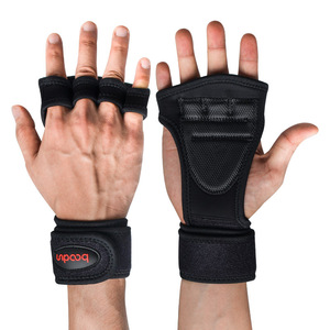 Guantes Deportivos de Medio Dedo, Rosa y Negro, para Levantamiento de Pesas y Deportes al Aire Libre, Protección de Palmas Unisex - Product Image 3