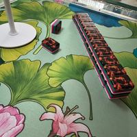 Ensemble de Mahjong Américain de Luxe Personnalisé, Moderne, Quatre Couches, 160 Pièces, en Acrylique, Étanche et Durable, avec Table de Divertissement et Tortues