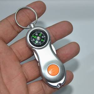 Boussole multifonctionnelle d'extérieur avec boucle et lumière LED intégrée, outil EDC, pendentif boussole - Product Image 1