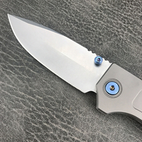 Couteau pliant multifonctionnel professionnel en acier inoxydable pour le camping en plein air, la randonnée et l'EDC, avec manche en alliage d'aluminium durable