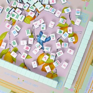 Tapis de jeu de Mahjong imprimé Jongyance (33x33) antidérapant et insonorisant pour jeux de société Mahjong et dominos - Product Image 5