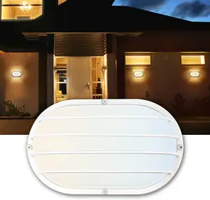 Luz LED REDONDA/Ovalada para montaje en pared al aire libre, luz de cabeza a granel con CE, IP65/IP54, 5W-18W