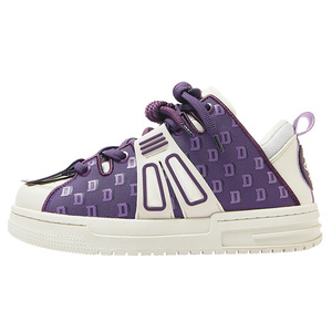 รองเท้าเทรนด์แห่งชาติ - เชือกผูกรองเท้าสองเส้น สไตล์สตรีท รองเท้าบอร์ดสีม่วง รองเท้าคู่สำหรับผู้ชายและผู้หญิง รองเท้าโลฟเฟอร์ - Product Image 1