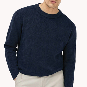 Suéter de Punto para Hombre, Estilo Clásico, Otoño Invierno, Holgado, Casual, Cuello Redondo, Manga Larga, Grueso - Product Image 5