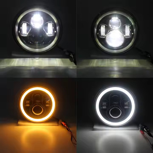 <span class=keywords><strong>Ac</strong></span> 12V 7-inch Led Đèn Pha DRL tín hiệu lần lượt cho Jeep Wrangler tương thích IP67 hổ phách trắng nhựa xe máy Đèn pha - Product Image 6