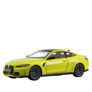 CCA 1:24 BMW M4 License Product Pullback Car Alloy Vehicle Model Ornaments Simulation Alloy Die cast Alloy Car Model Model auto