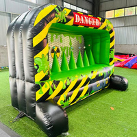 Jeu de tir gonflable PVC « Danger Toxique » avec cibles flottantes pour carnaval, type Nerfwall