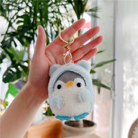 Poupée en peluche personnalisée Offre Spéciale 10cm porte-clés en peluche pingouin mignon porte-clés en peluche