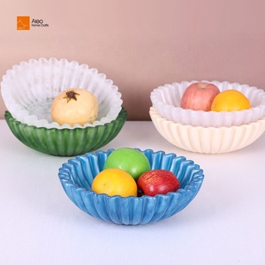 Thực Phẩm An Toàn Thân Thiện Với Môi Polyresin Đảng Salad Bát Trái Cây Màu Xanh Trang Trí Thủ Công Mỹ Nghệ Trang Trí Nội Thất Lưu Trữ Chủ Pearlized Nhà Bếp - Product Image 2