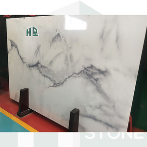 Losas de mármol <span class=keywords><strong>aglomerado</strong></span> de piedra artificial blanca de tamaño personalizado de fábrica china HDSTONE <span class=keywords><strong>para</strong></span> decoración del hogar - Product Image 5