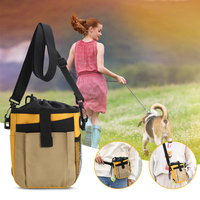 Pochette de sac à friandises pour chien de compagnie pour l'entraînement en plein air marche randonnée sac de taille merde recueillir sacs chien nourriture organisateur conteneur pochette