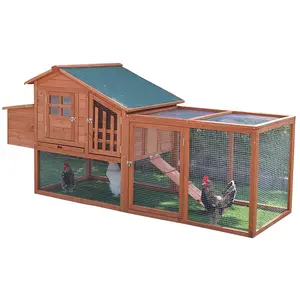 Wooden Cheap Pet Cages Wooden House Easy Clean Large Egg Laying Chicken Coop