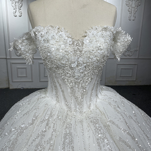 Con cuentas llenas de lentejuelas flor Sweetheartwedding vestido de fiesta vestidos Jancember 6563 - Product Image 3