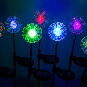 Lampes solaires de jardin en forme de pissenlit Hongyixuan, en acrylique, étanches, LED, pour l'extérieur, éclairage paysager - Product Image 1