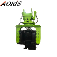 Marteau vibrant hydraulique à prise latérale en promotion pour pieux tubulaires et pieux préfabriqués
