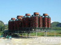 Usine complète de lavage de chrome Concentrateur de goulotte en spirale par gravité Machine de séparation de minerai de chromite Séparateur de sprial d'énergie et d'exploitation minière