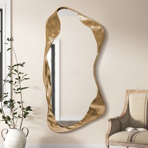 Specchio da Parete a Figura Intera per <span class=keywords><strong>Ingresso</strong></span> Casa di Lusso Moderno <span class=keywords><strong>con</strong></span> Design Irregolare, Vendita Diretta dalla Fabbrica - Product Image 5