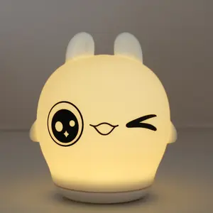 Yaratıcı hayvan tavşan şekli USB şarj edilebilir göz koruması için Led masa lambası gece lambası Lamparas decoradecora