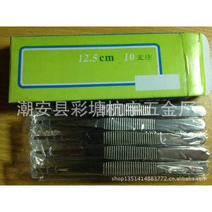 คีมจับตัวอย่างในห้องปฏิบัติการ สแตนเลส 125 มม. ปลายมน คีมผ่าตัดแบบตรง - Product Image 3