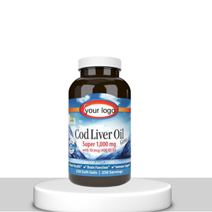 Aceite de hígado de bacalao puro OEM Suplementos de vitamina E Cápsulas de aceite de hígado de bacalao Cápsulas blandas Aceite de hígado de bacalao orgánico - Product Image 1