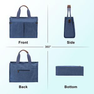 <span class=keywords><strong>Sac</strong></span> fourre-tout en toile personnalisé pour femmes <span class=keywords><strong>sac</strong></span> fourre-tout de travail robuste et décontracté pour enseignants <span class=keywords><strong>sac</strong></span> à main fourre-tout avec fermetures à glissière poches <span class=keywords><strong>sac</strong></span> à bandoulière à bandoulière - Product Image 3