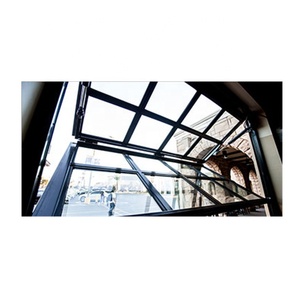 Bi portes de <span class=keywords><strong>Garage</strong></span> pliantes en aluminium moderne caisse en bois verre de qualité commerciale pliable conception graphique en acier inoxydable en chine - Product Image 6