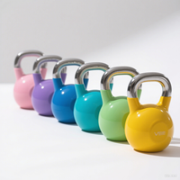 Venta al por mayor logotipo personalizado color hueco competición kettlebell para Fitness y entrenamiento de fuerza levantamiento de pesas kettlebell