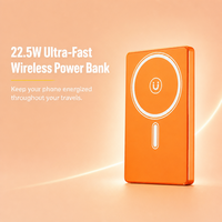 Chargeur sans fil magnétique rapide 22,5 W et station d'alimentation portable avec écran LED, support, câble, alliage d'aluminium, entrée/sortie Type-C