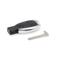 Waterproof Smart Key Shell Remote Car Key Fob with 3 Buttons ABS Material Black 433MHz Infrared Capabilities Vehicle Keys