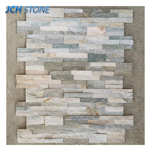 Ánh sáng nhiều màu gỗ tĩnh mạch tự nhiên <span class=keywords><strong>Slate</strong></span> văn hóa đá tấm Tường claddings - Product Image 1