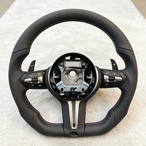 Volante Deportivo <span class=keywords><strong>M</strong></span> de Cuero Completo para <span class=keywords><strong>BMW</strong></span> <span class=keywords><strong>320</strong></span> 525 F10 F30 E90 F70 E71 F31 F32 F34 F36 X5 X6 F01 F07 F20 F11 F22 F25 M3 M4 M5 - Product Image 1