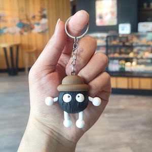 Portachiavi a Forma di Pallina di Carbone Cartoon per Accessori Scarpe, Staccabile per Fori e Lacci - Product Image 5