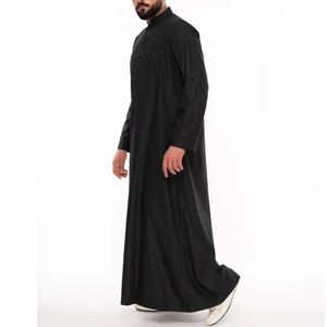 Vêtements musulmans Vente directe d'usine islamique de haute qualité Robe Dubaï Arabie Jubbah Thobe saoudien marocain pour hommes Oman Thobe - Product Image 2